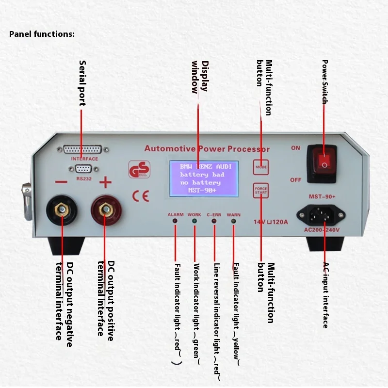 MST90 90Plus مصدر طاقة برمجة السيارات 14 فولت 120A منظم الجهد لترميز وحدة التحكم الإلكترونية obd2 تشخيص إصلاح السيارات