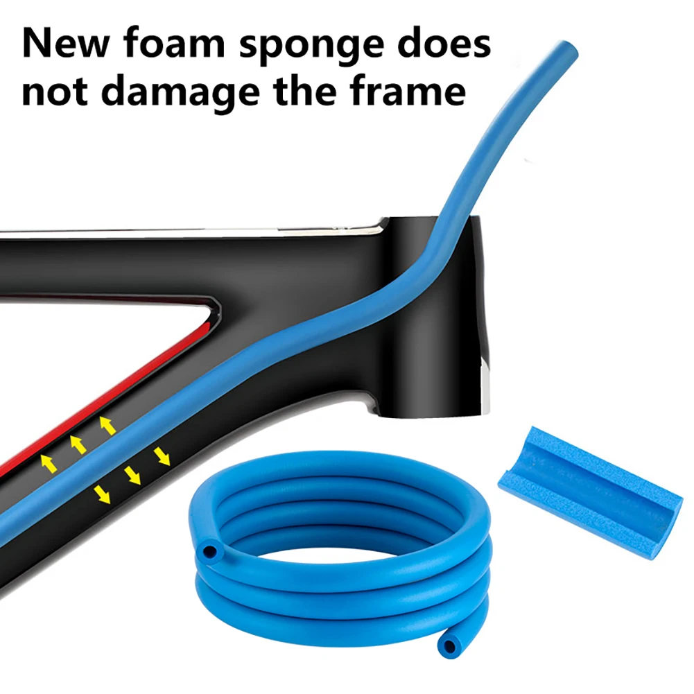 1.7 متر ماصة للصوت رغوة كم قوي مقاومة الشد كاتم الصوت كابل داخلي الوقاية من الضوضاء حماية الإسفنج للدراجات #1