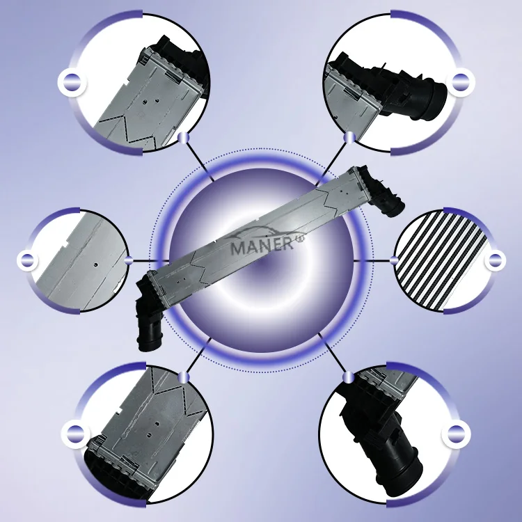 Piezas de motor MANER, turbocompresor, radiador Intercooler 971145805B para Porsche Panamera 971 3.0L 2017-2019