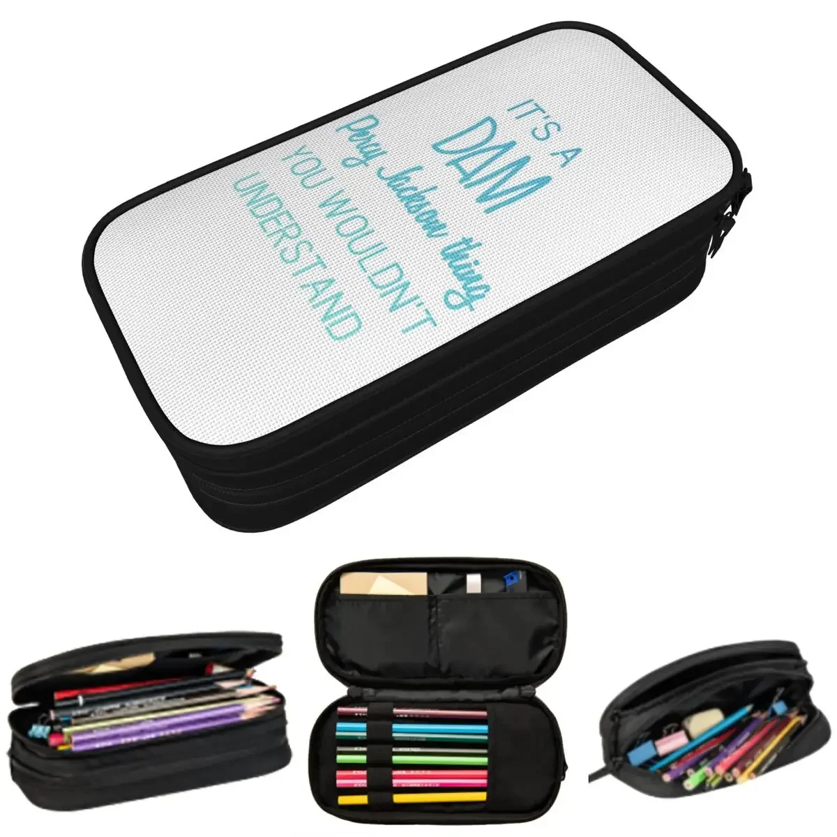 

Dam Percy Jackson Thing Pencil Cases Big Capacity Pen Bags Pen Box Pencil Pouch For Boys Girls Students Stationery School Office