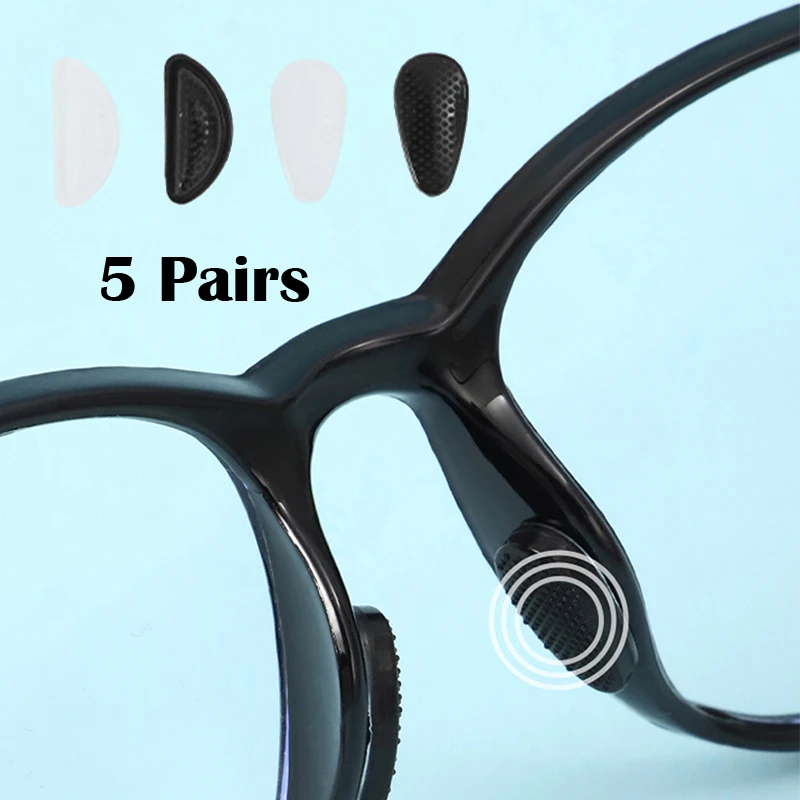 Anti Slip Eyeglasses Nasal Supports Silicone Invisible Glasses Air Cushion Nose Pads Transparent Soft Self-adhesive Nose-holder