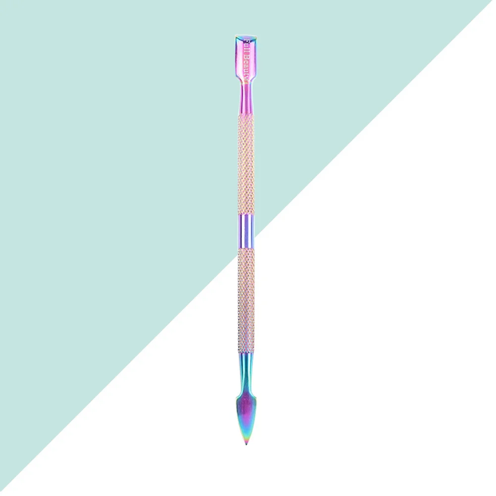

Nail Cuticle Pusher Stainless Steel Electroplated Dead Skin Push Manicure Tool Portable Cuticle Spoon Nail Art Care Kit