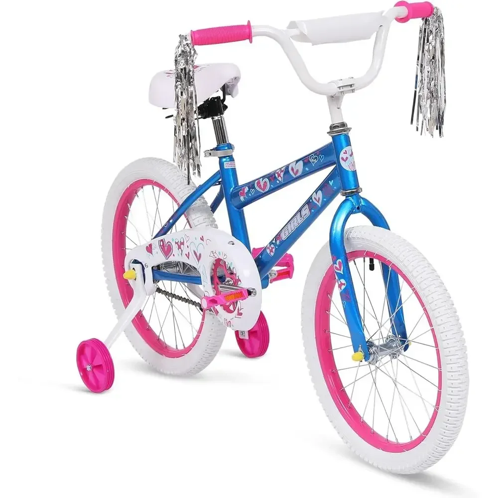 Adjustable Seat & Handlebar Kids Bike, Suitable for Ages 4-12, 18/20 Inch