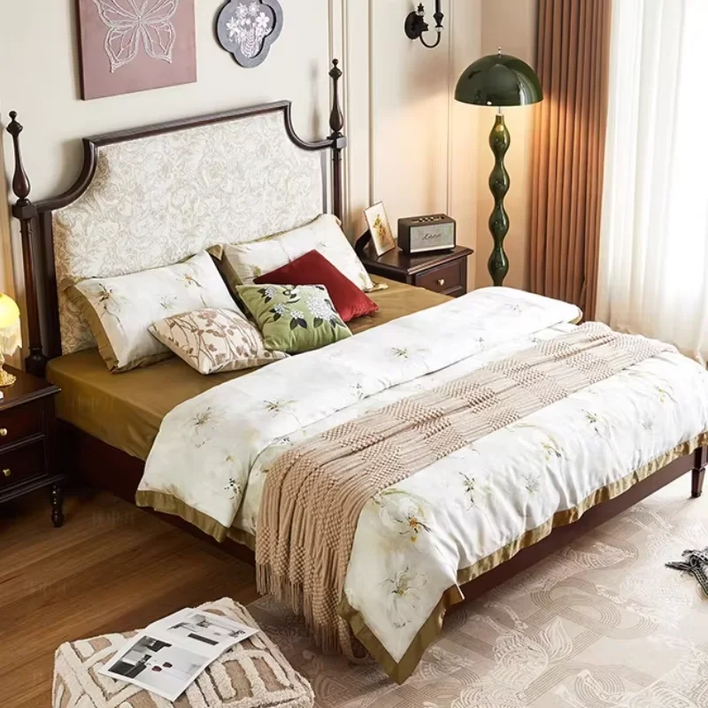 Princess King Luxury Double Bed Loft Adults Design Space Saving Double Bed Queen Storage Lit 2 Personnes Bedroom Furniture