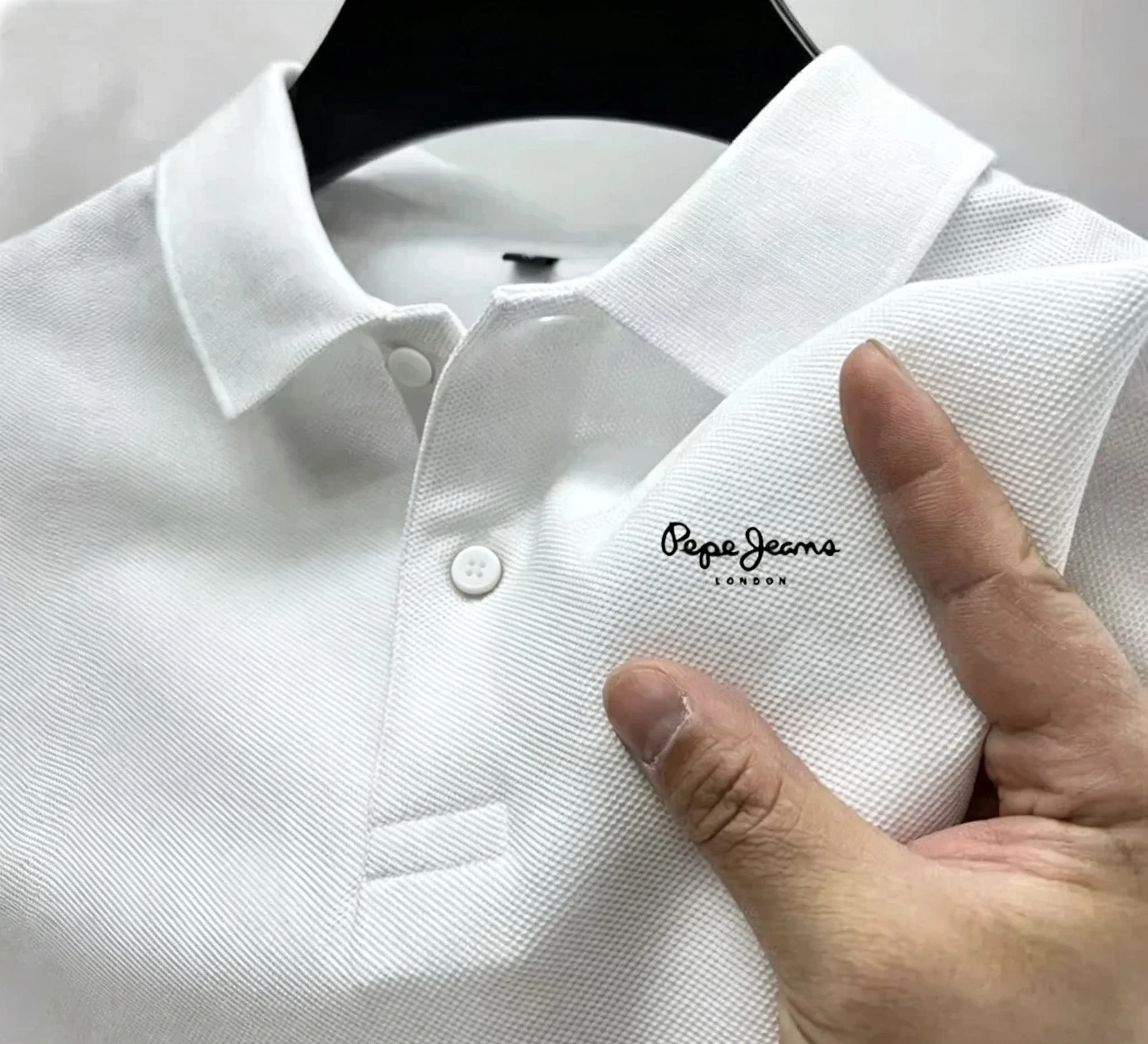 Men's Short Sleeve Polo Shirt  New Business Casual Breathable Top Fashion Summer Golf Solid Color Polos