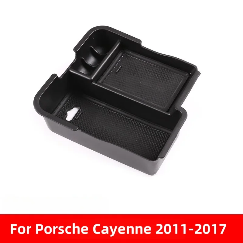 Center Console Storage Box Compatible with 2011-2022 Porsche Cayenne Car Storage Organizer Tray Armrest Storage - Image 5