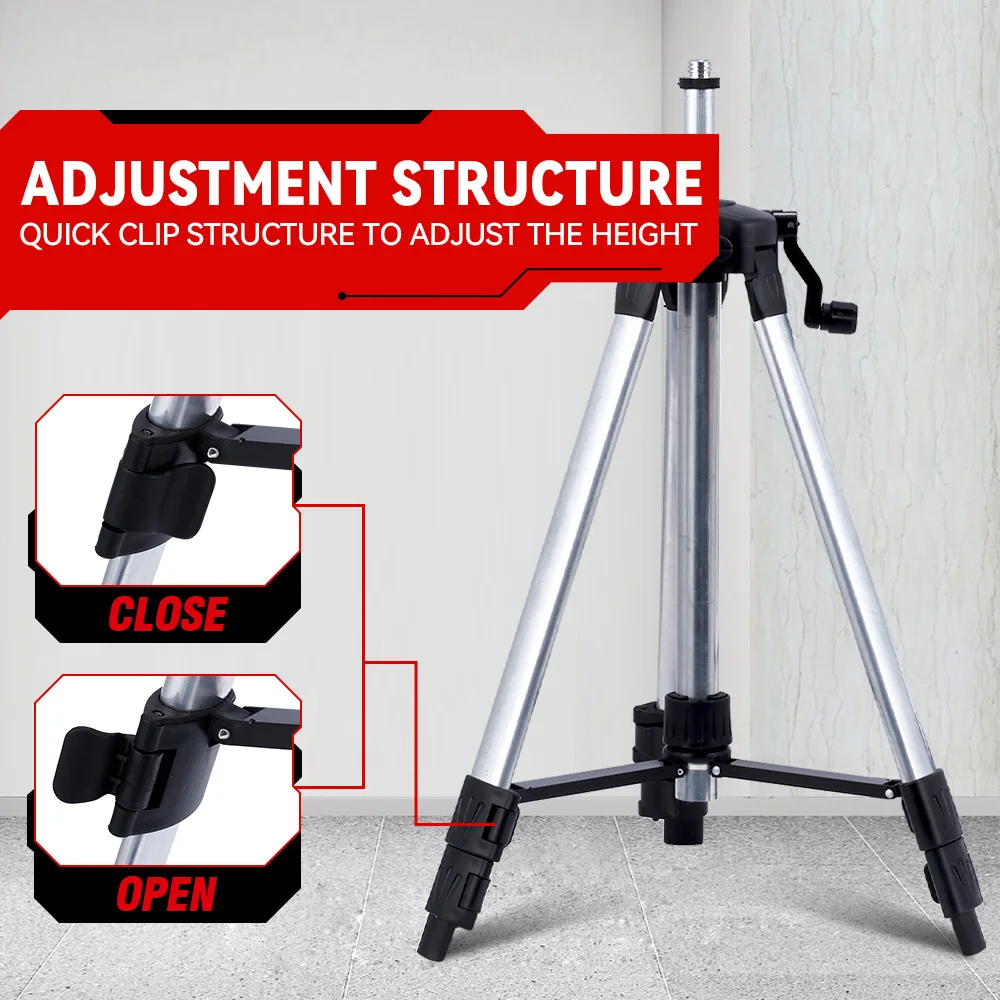 OENVAN 1.2/1.5M Laser Level Tripod Adjustable Height Bracket With 5/8\