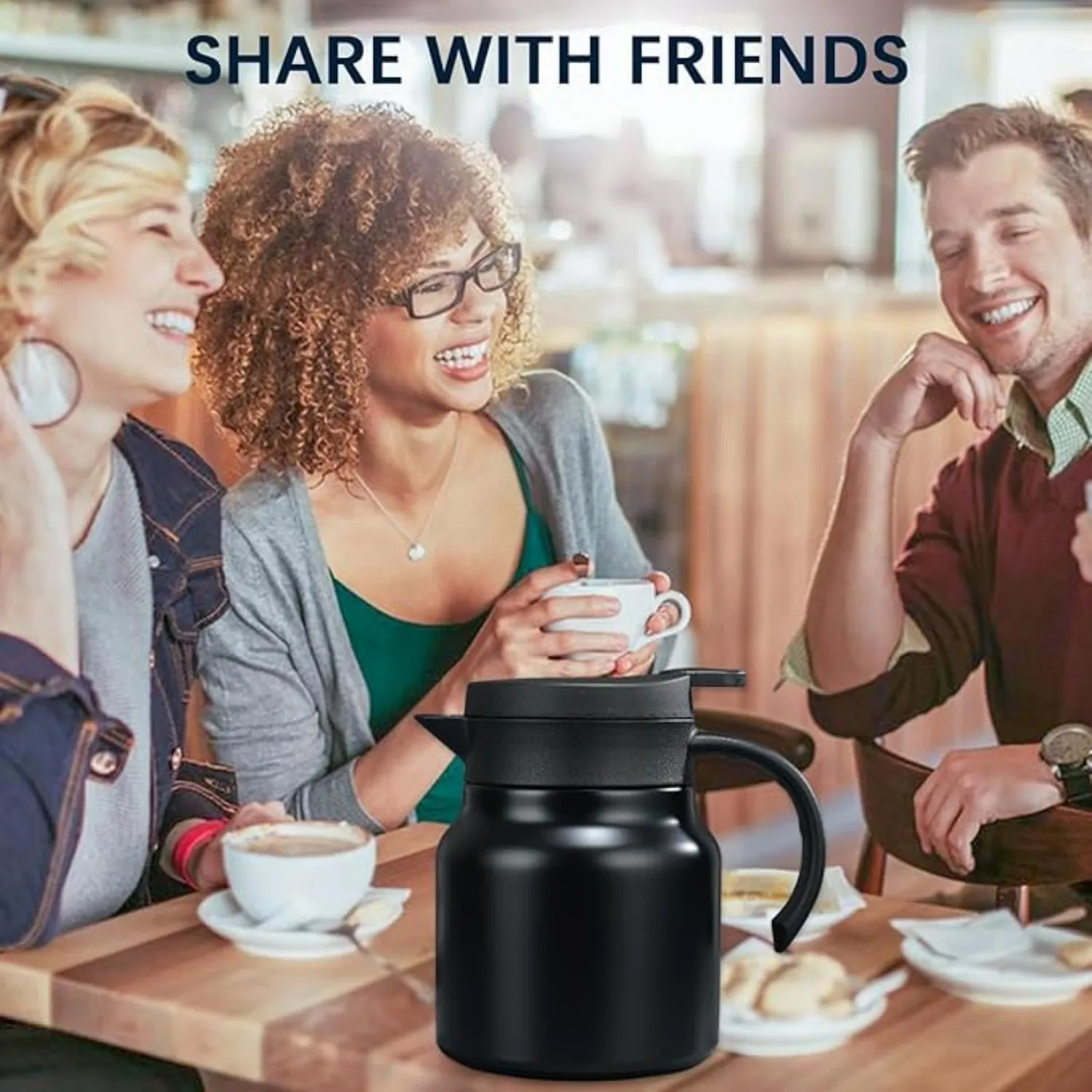 إبريق شاي طويل عازل من الفولاذ المقاوم للصدأ، غلاية حرارية لتخمير المنزل، يجب اقتناؤها مصفاة شاي