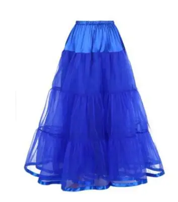 Dài Petticoat Xù Lông Crinoline Vintage Cưới Cô Dâu Petticoat Cho Áo Váy Tây Nam Không Rockabilly Tutu