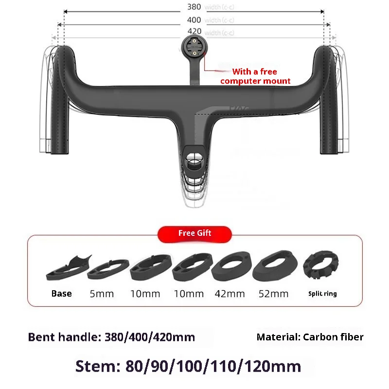 New THE ONE PRO Drop Handlebar Road Bike Integrated Internal
