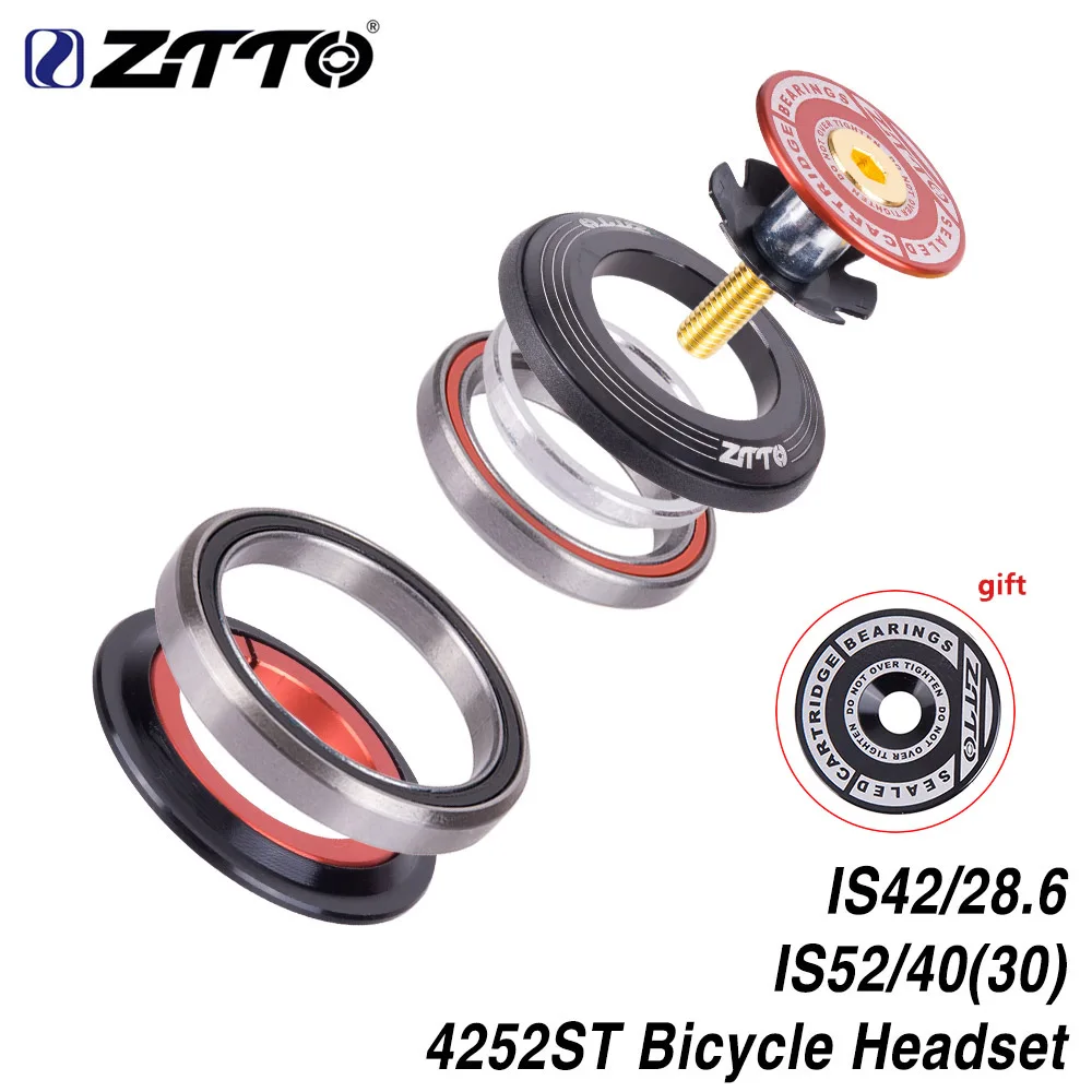 ZTTO Mountain Bike Internal Headset Threadless Sealed Bearing 42 41.8 52mm 1 1/8