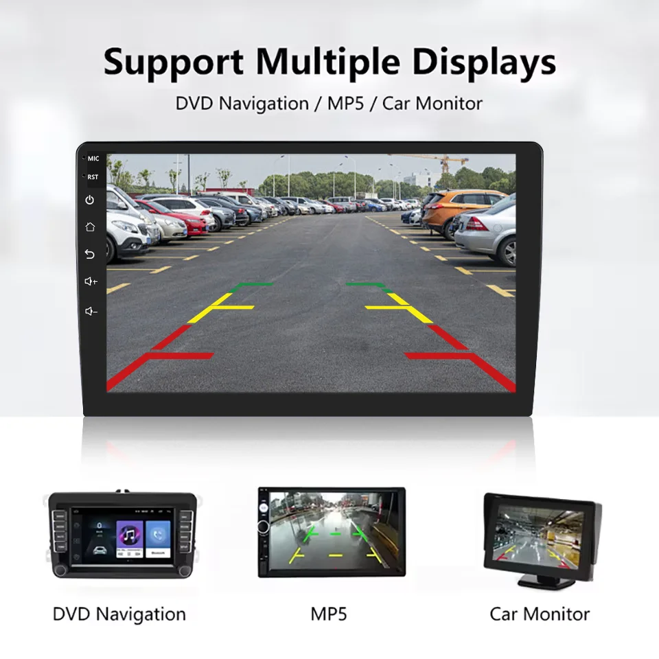 زاوية واسعة HD كاميرا الرؤية الخلفية للسيارة الرؤية الخلفية فيديو كاميرا السيارة احتياطية عكس الكاميرا 12 LED للرؤية الليلية كاميرا لموقف السيارات