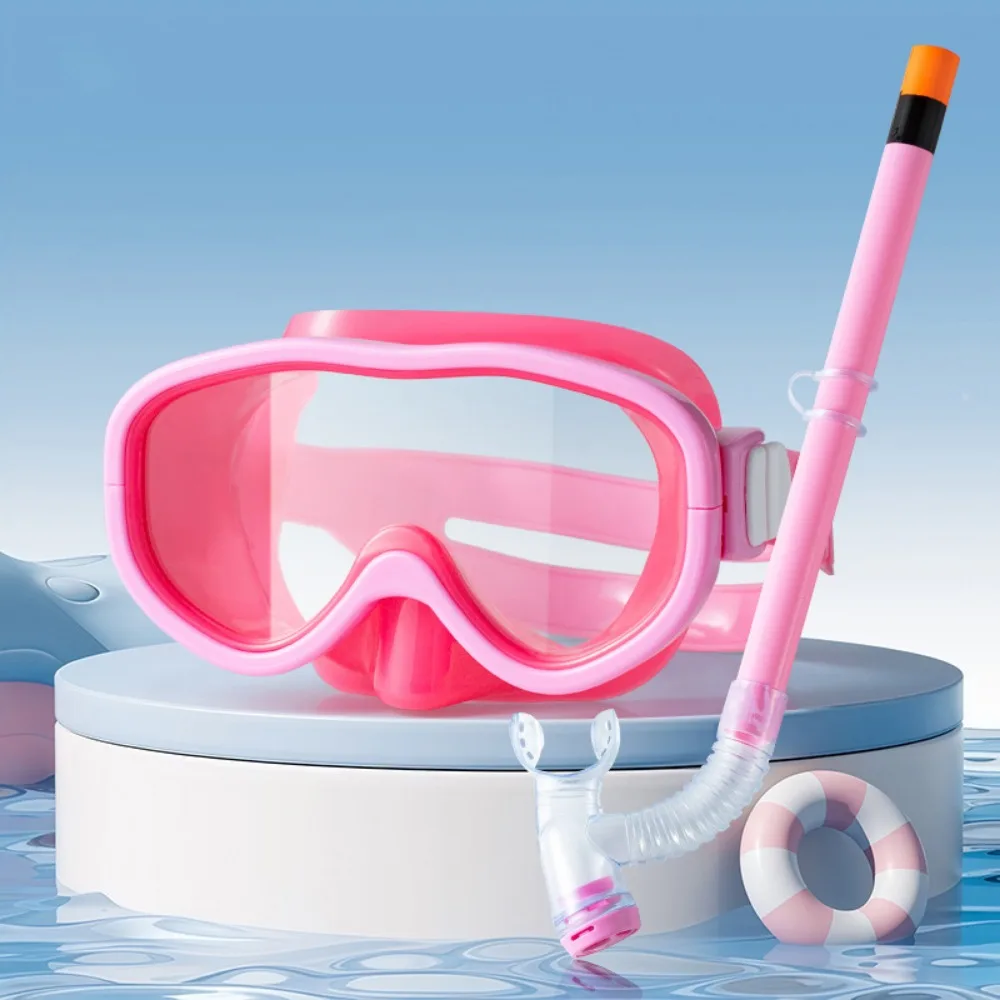 

Eyewear Kid Snorkel Set Anti-fog Waterproof Kids Snorkeling Goggles Clear Vision Professional Children Surfing Glasses Beach