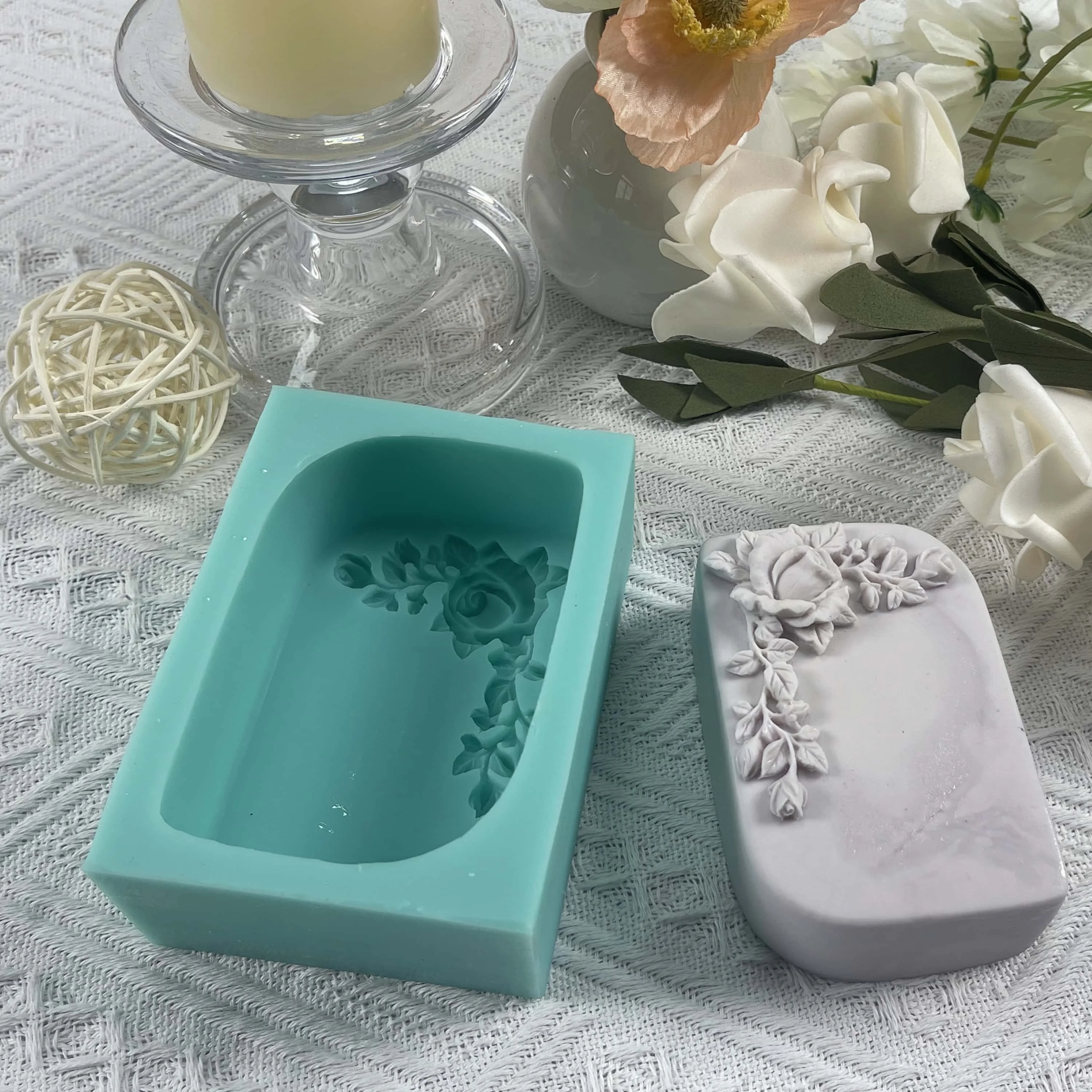 أحدث قالب صابون الورد السيليكو - مراجعة Soap Making Homemade وسعره