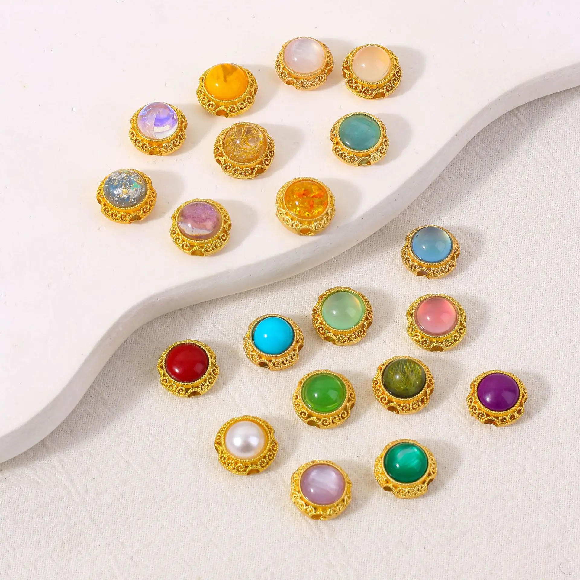 

5 Pieces Jewellery Making Accessories Spacer Beads,Beading Handmade DIY Bracelet Necklace Jewellery Making Accessories Wholesale