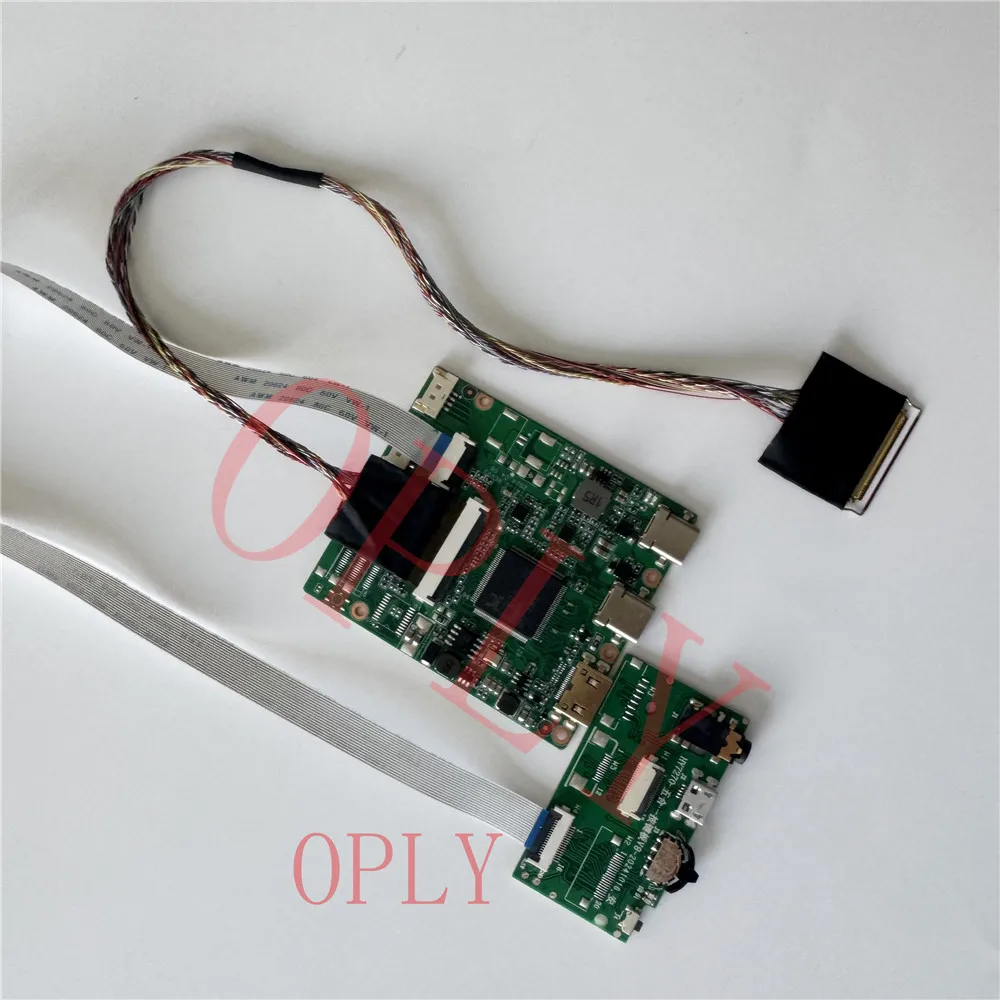 

Комплект платы управления LVDS 2 TYPE-C MINI HDMI-совместимый для N101LGE M101NWT2 N101L6 10,1 "1024X600 экран монитора ЖК-светодиодная панель