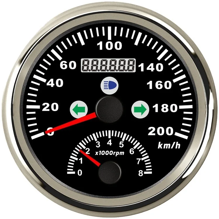 85Mm GPS speed strap 8000 speed 2-in-1 multi-function instrument with high beam left and right turn signals
