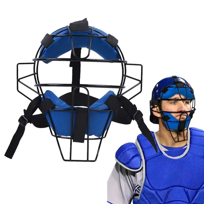 

Softball Catcher's Masque Protective Adjustable Harness Softball Fielder's Masque Traditional Hollow Steel Comfortable Fit