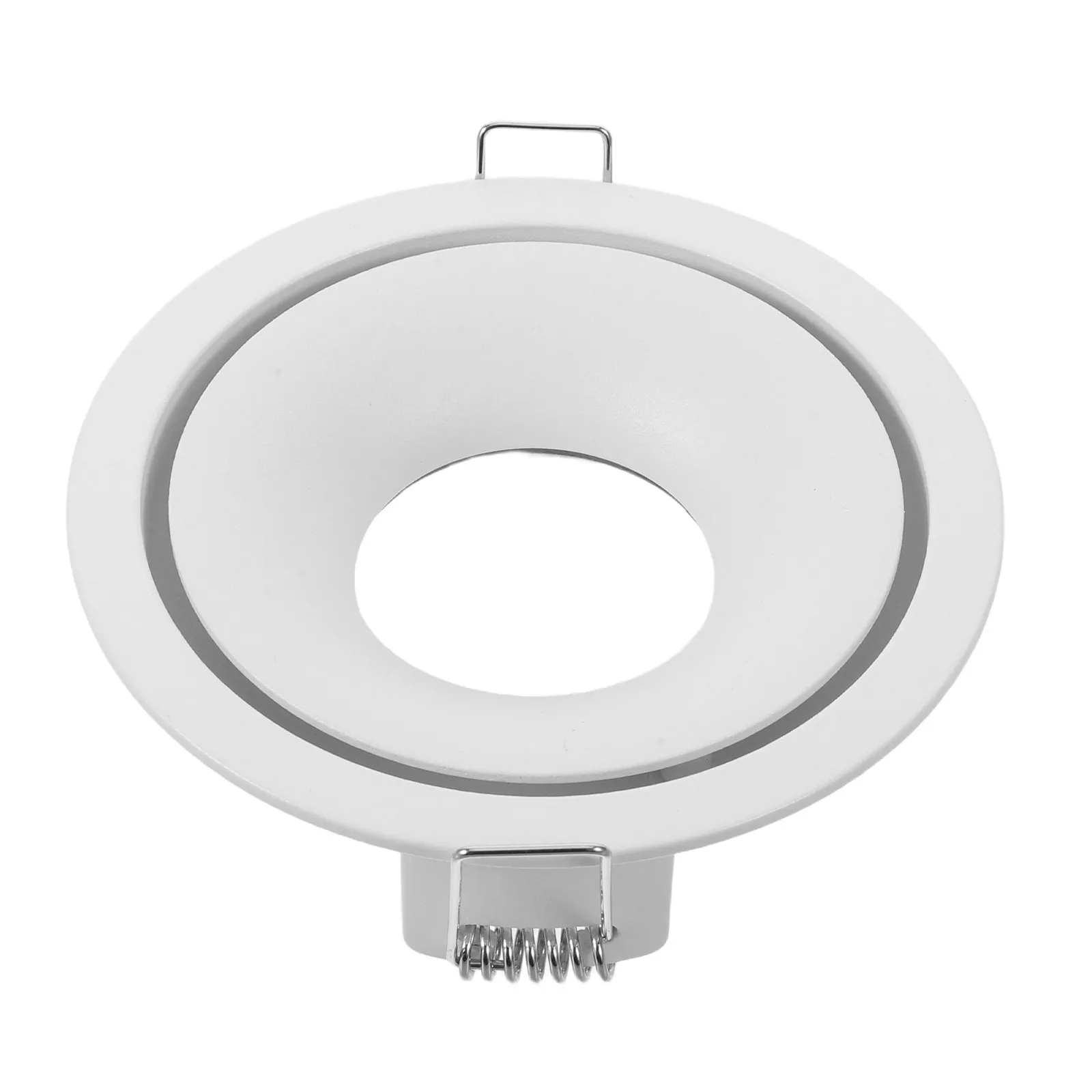 Metal Round Recessed Light Trim Holder Spotlight MR16 GU10 Ceiling Downlight Fixture Diffuser Lamp Indoor