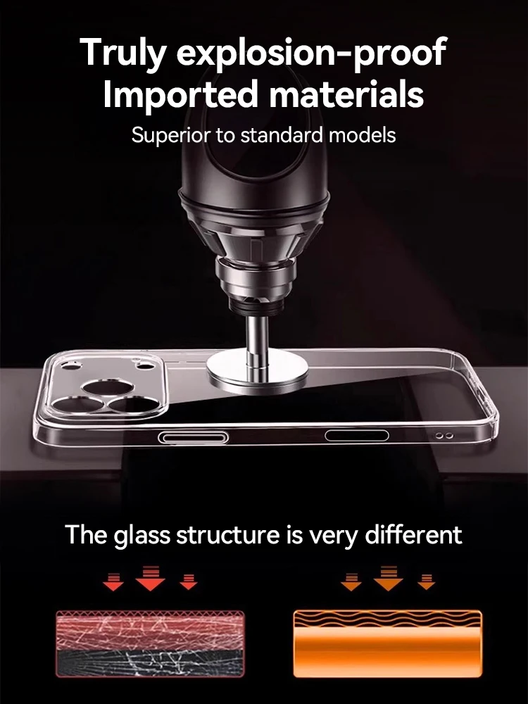 حافظة شفافة من Joyroom لهاتف iPhone 17 Pro Max، غطاء شفاف مضاد للسقوط، غير أصفر، مقاوم للصدمات، غطاء نحيف للغاية لحماية الشاشة #3