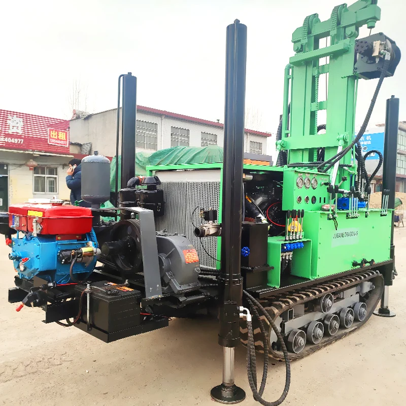 

Customized Portable 150m 160m Depth Crawler DTH Pneumatic Rotary Borehole Water Well Drill Drilling Rig Price