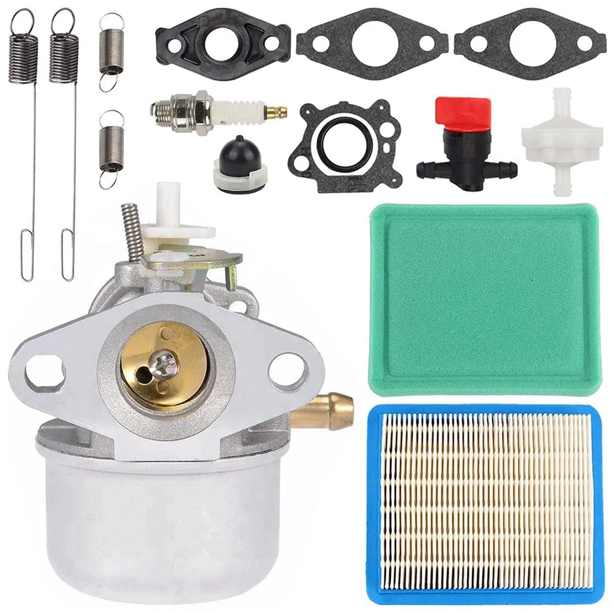 799869 499059 Carburetor Kit for Briggs & Stratton 792253 497586 122L02 122T02 126T02 126T05 126T07 122K02 123K02 125K02