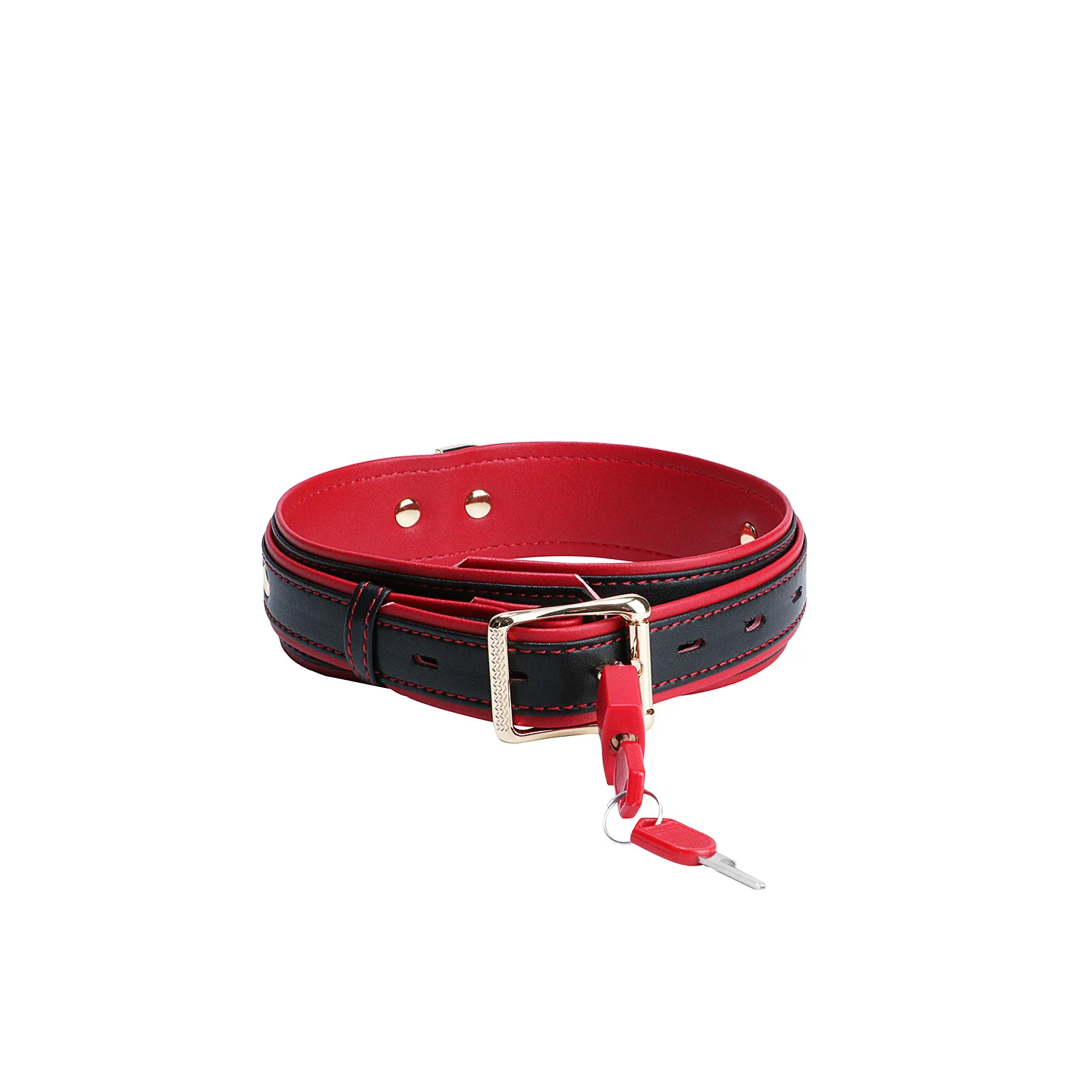 DOGLOV Adjustable PU Leather Restraint Collar Band Bondage  Leather Stainless Chain BDSM Toy Male / Couple Flirting Binder Set view 2