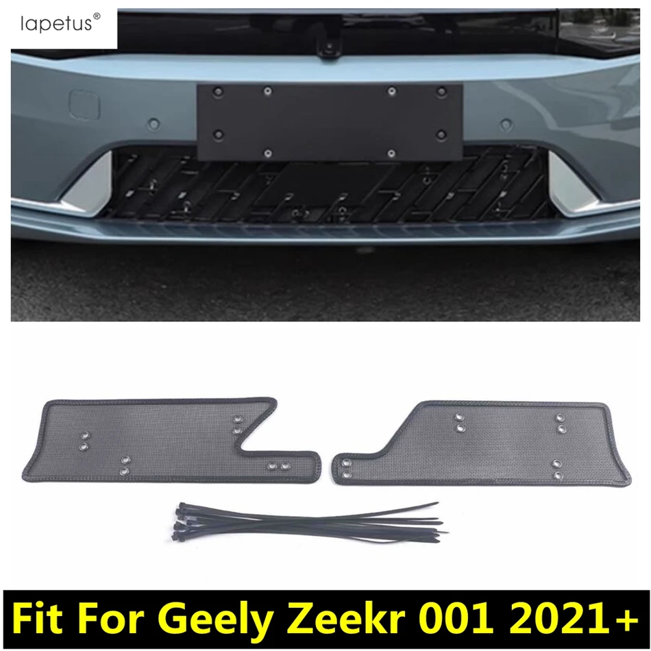 

Car Front Grille Insert Net Insect Screening Mesh Dust Protection Trim Accessories Exterior Kit For Geely Zeekr 001 2021 - 2023