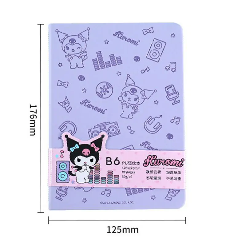 Sanrio Cute Notebook Notebook Embossed Notebook B6 Notebook Cartoon For Primary School Students Kawaii Stationery Supplies