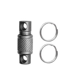 Titanium Alloy Keychain Outdoors EDC Tool Double Headed Quick Pull Buckle Removable Portable Mountaineering Buckle