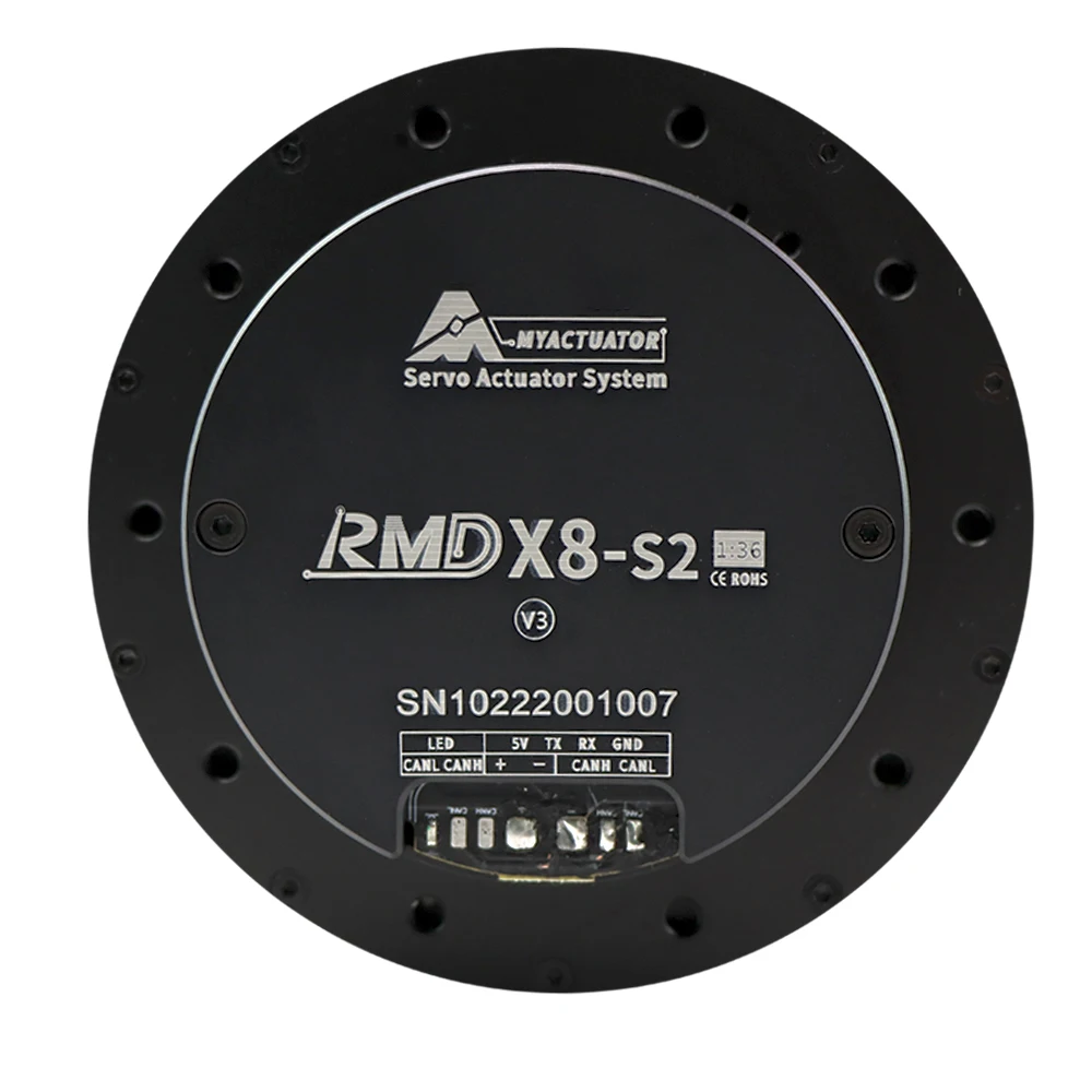 RMD-X8S2 V3 Gear ratio:1:36 bldc servo motor large torque dc  25N.M Application for ai robotic arm quadruped robot