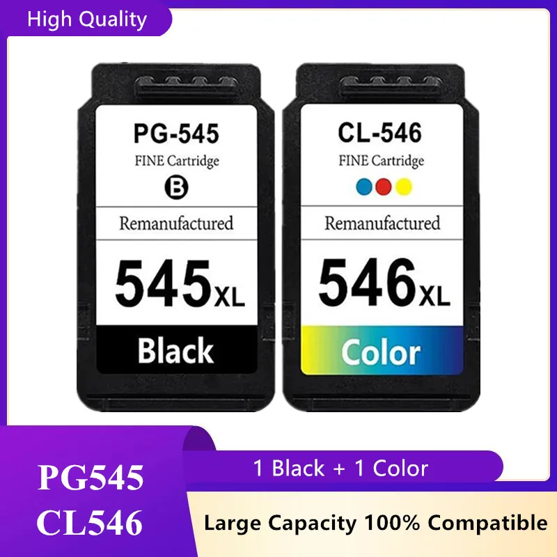 מחסנית דיו תואמת PG545 CL546 545XL 546XL עבור מדפסת Canon PG-545 עבור מדפסת Pixma MG3050 2550 2450 2550S 2950 MX495