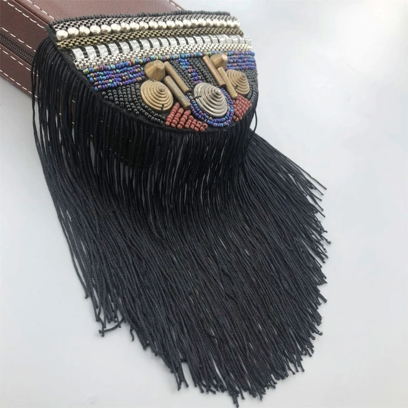 

Rivets Tassels Epaulets Tassels Chain Fashion Ethnic Styles Epaulettes for Clothing Customization and Stage Performances