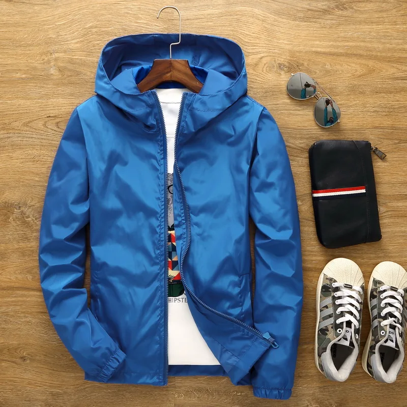 Men's Plus-Size Jacket Lightweight Korean-Style Outerwear for Teen Students