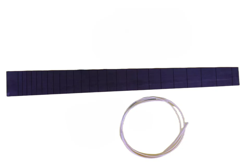 Electric Guitar Fretboard New 24 Fret Guitar Neck 25.5 inch  Unfinished Replacement Fingerboard Ebony No Inlay DIY