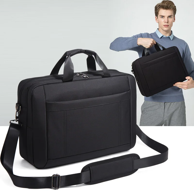 Large Capacity Oxford Men's Briefcase Business Handbag Fashion 17"Inch Laptop Bag Office Male Shoulder Messenger Bag