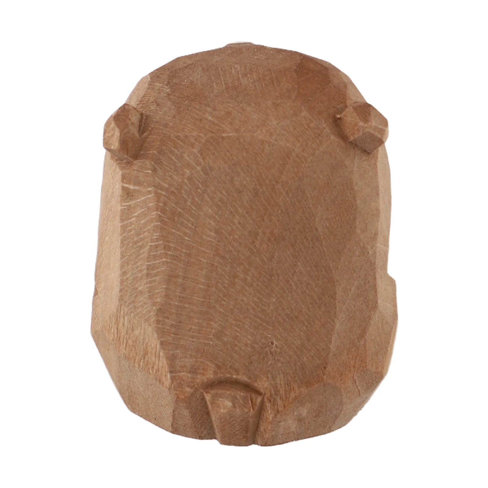 Solid Wood Bear Ornament Intricate Hand Carved Craft Decor Adds a Touch of Nature and Beauty to Any Environment