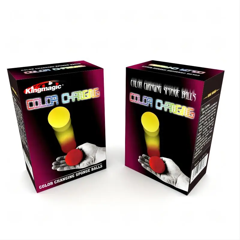 كرة إسفنجية متغيرة الألوان من Magic Tricks، مضحكة، فائقة النعومة، لون أحمر أصفر، قطعتان/مجموعة، قريبة، مسرح، دعائم، وسيلة للتحايل، احترافية