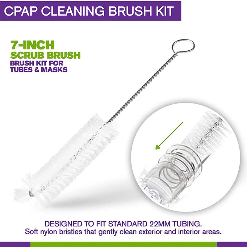 AB33-2X Respirator Hose Tube Cleaning Brush CPAP Cleaner Supplies Drinking Pipe Tube Cleaner Bottle Brush Cleaning Tools