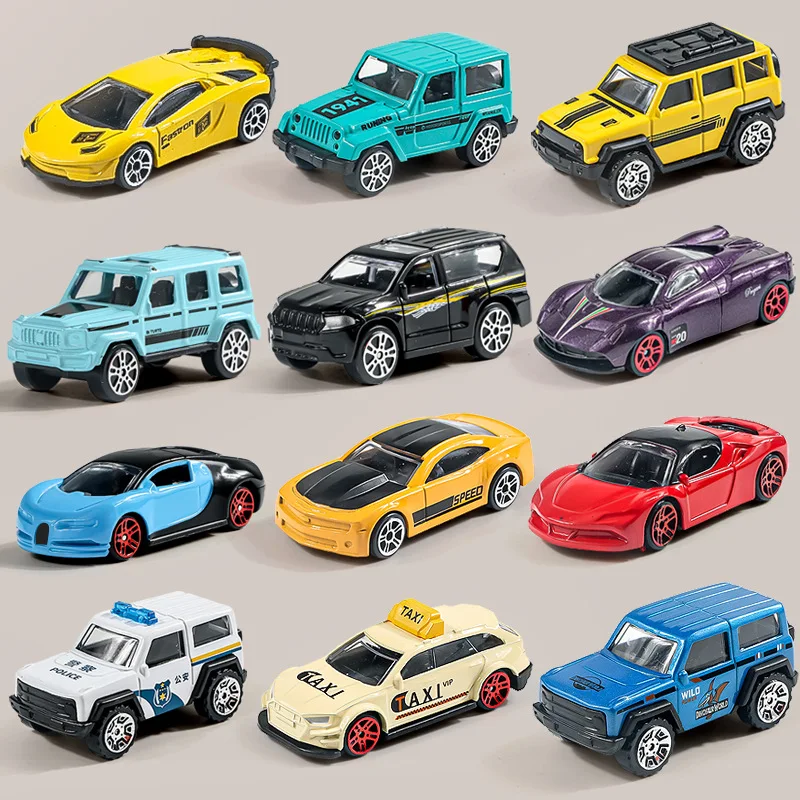 

Children's Toys Slide Metal Classic Car Model Series City Taxi Racing Small Alloy