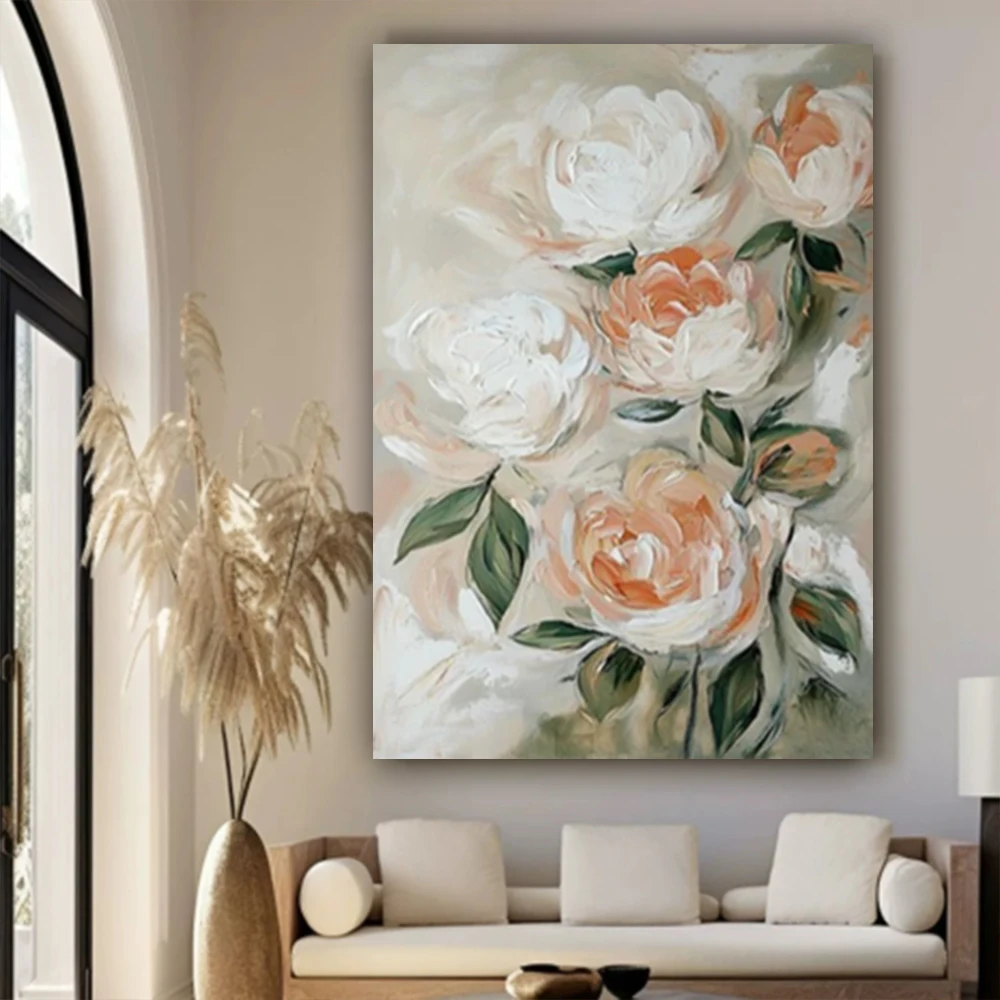 

100% Hand-Painted Abstract Oil Painting On Canvas Modern Wall Art Picture Trees With Green Leaves Landscape Mural For Home Decor