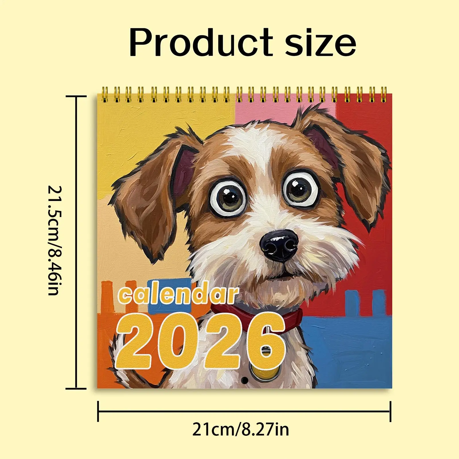 Calendar 2026 Dog Funny Monthly Planner 2026 Wall Calendar 12 Month For Appointment Agenda Academic Schedule Home Decor Office