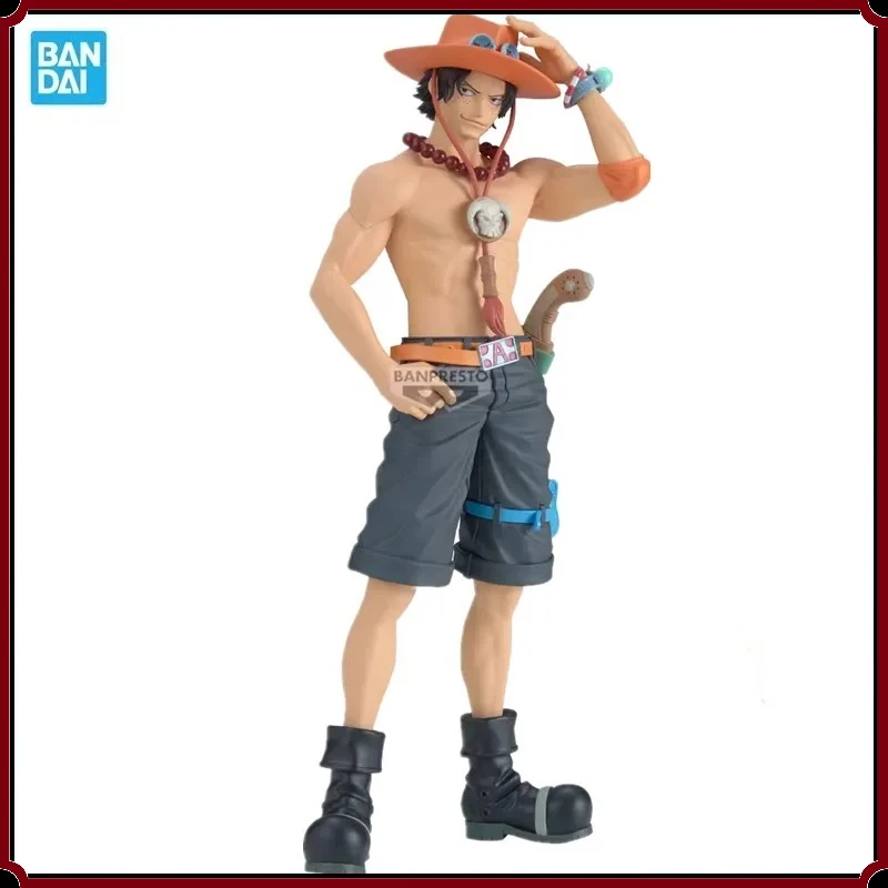 

Оригинальная коллекционная фигурка Bandai BANPRESTO Anime ONE PIECE Портгас Д. Эйс из ПВХ, модель, игрушка, подарок