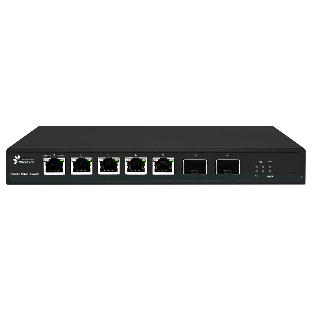 Imagem -06 - Switch Ethernet Portas 2.5gb Poe 2x10g Sfp Plus Uplink Não Poe Disponível Multi Gigabit Lan 2500mbps L3-gigabit