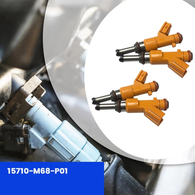 4Pcs Fuel Injectors Nozzles 15710-M68-P01 For Suzuki Jimny From 2018 - Present Fuel Injector XL6-15710M68P01 Parts