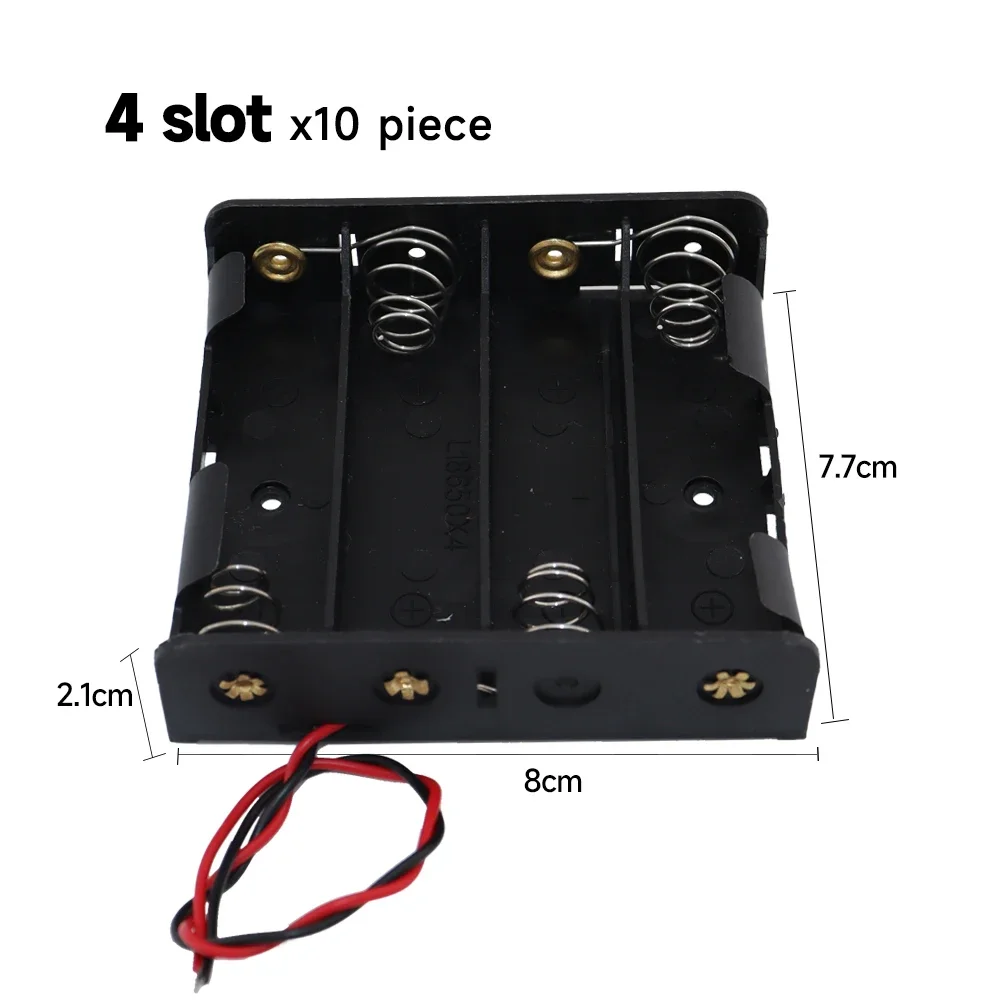 Battery Storage Case Clip Holder Container 1/2/3/4X 18650 Battery Holder DIY Battery Storage Box Case for li-ion 3.7V Battery