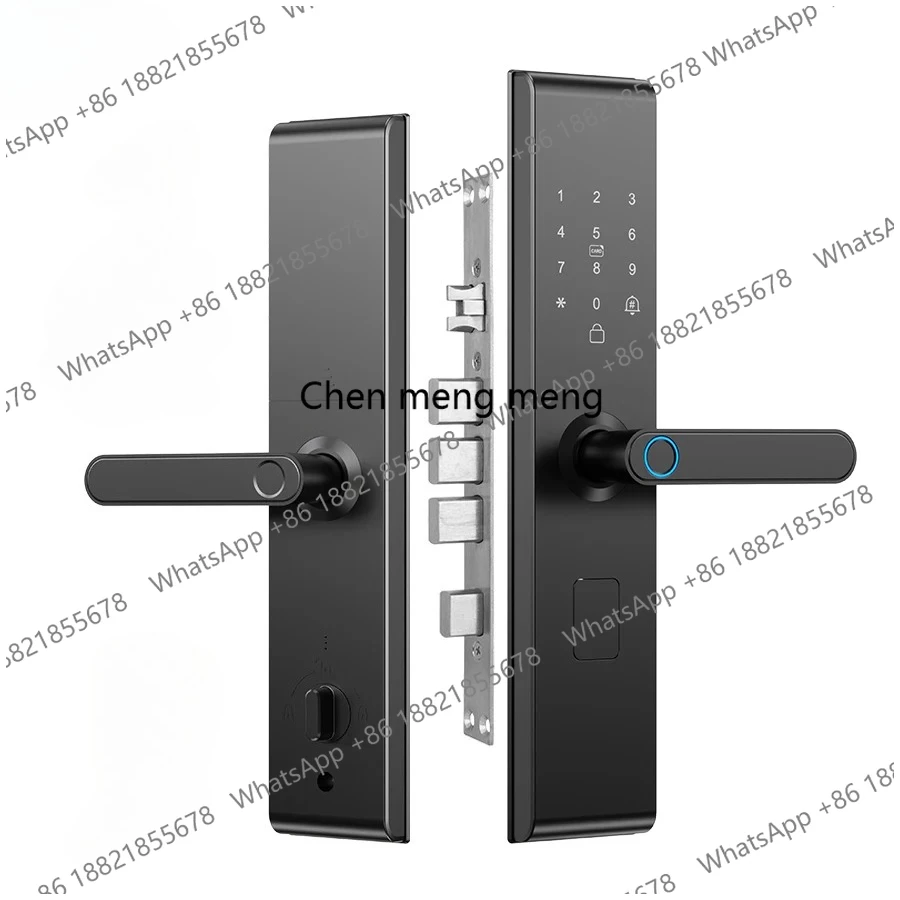 Smart Digital Door Lock Fingerprint Password Anti-theft Magnetic Card Key Unlock Doorlock