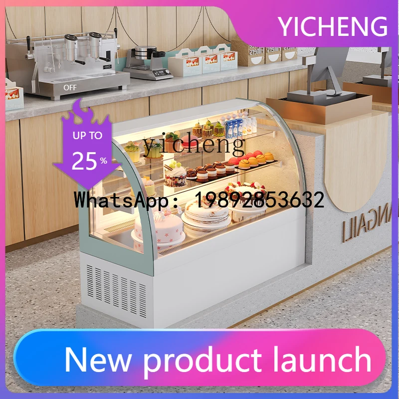 

X9 Display Cabinet Small Dessert Fruit Milk Tea Shop Refrigerated Cabinet Commercial Desktop Fresh-keeping Cabinet