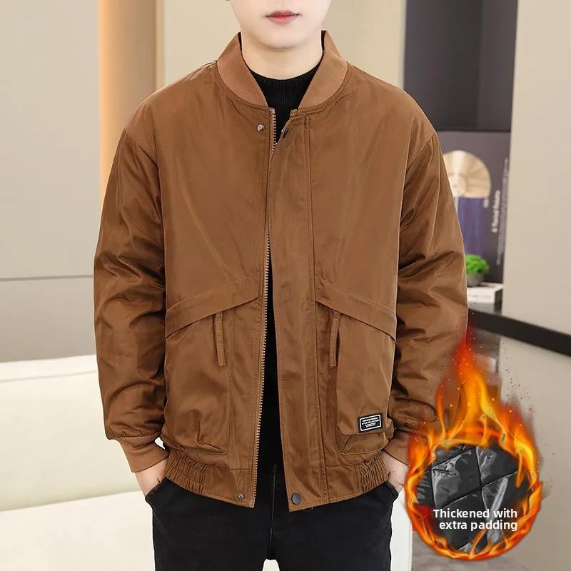 

Новая мужская легкая хлопковая рабочая одежда Jaet, модное повседневное пальто из полиэфирного волокна, длинный бейсбольный воротник све