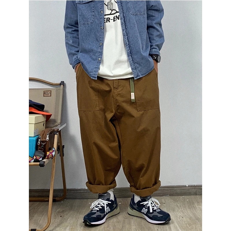 

Hip Hop Baggy Cargo Pants Men Clothing Japanese Streetwear Loose Straight Trousers Harajuku Casual Pants